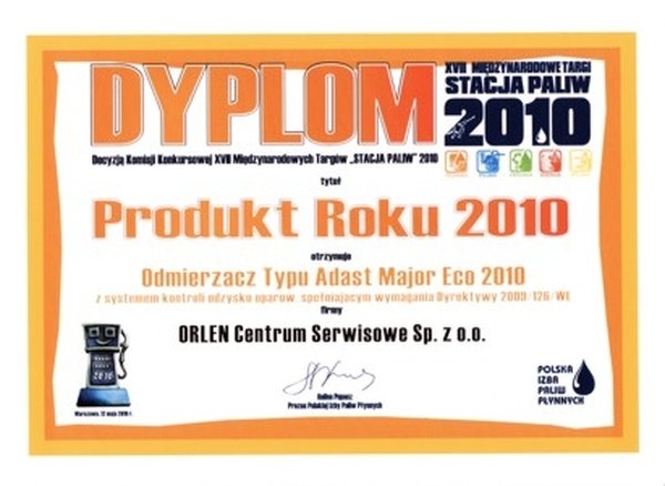 Продукт 2010 года - Stacja paliw 2010